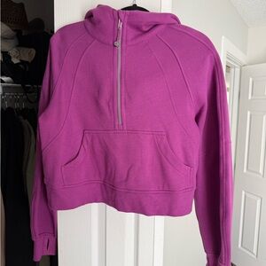 lululemon athletica Women's Magenta Half-Zip Hoodie
